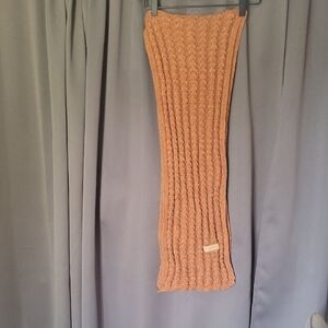 Chunky Knit Rectangle Scarf in Camel